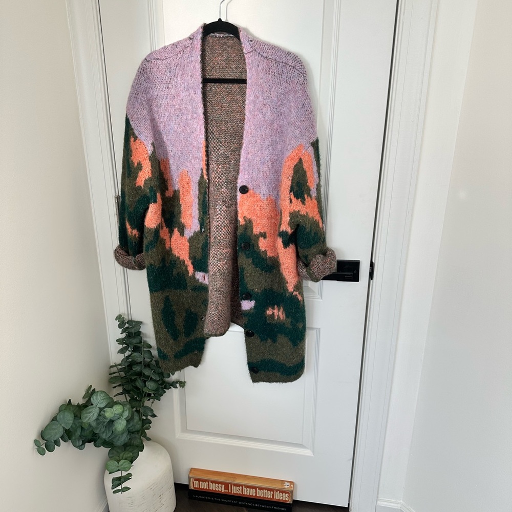 Colorful Knit Cardigan